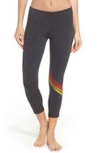Women's Aviator Nation Chevron Leggings, Size Large - Red