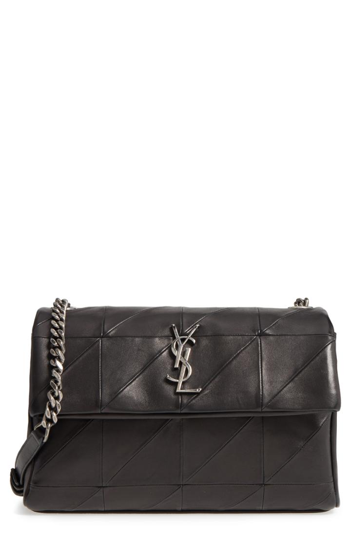 Saint Laurent West Hollywood Patchwork Leather Shoulder Bag -