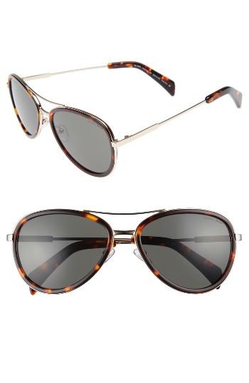 Women's Draper James 58mm Aviator Sunglasses - Gold