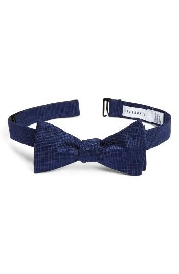 Men's Calibrate Saffron Silk Bow Tie, Size - Blue