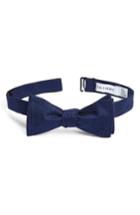 Men's Calibrate Saffron Silk Bow Tie, Size - Blue