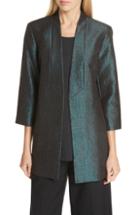 Women's Halogen Flocked Dot Coat, Size - Grey