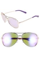 Women's Michael Kors Collection 59mm Aviator Sunglasses - Purple