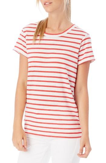 Women's Alternative Ideal Stripe Lounge Tee - Red