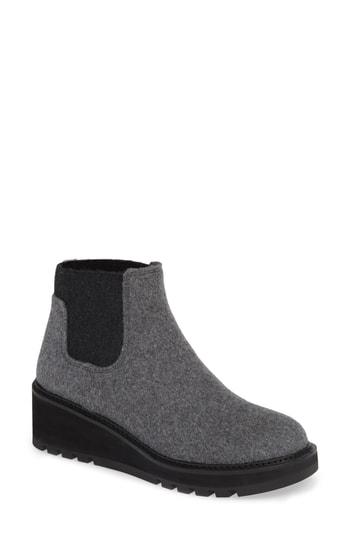 Women's Eileen Fisher Wedge Chelsea Bootie M - Grey