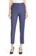 Women's Boss Tavela Glen Plaid Ankle Trousers - Blue