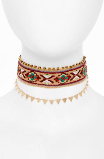 Women's Panacea Embroidered Choker