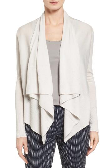 Women's Nordstrom Collection Cashmere Drape Front Cardigan