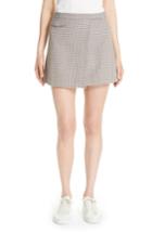 Women's Theory Fremont Plaid Miniskirt - Black