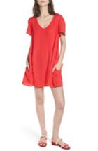 Women's Hinge Throw On Minidress, Size - Red