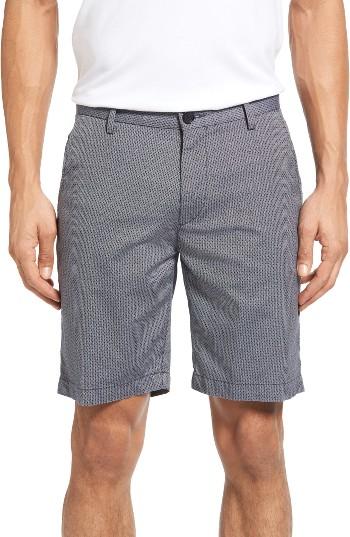 Men's Boss Rice Micro Print Twill Shorts