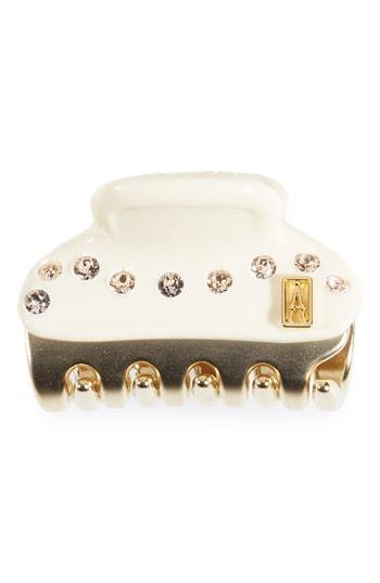 Alexandre De Paris Baby Crystal Embellished Hair Clip, Size - Ivory