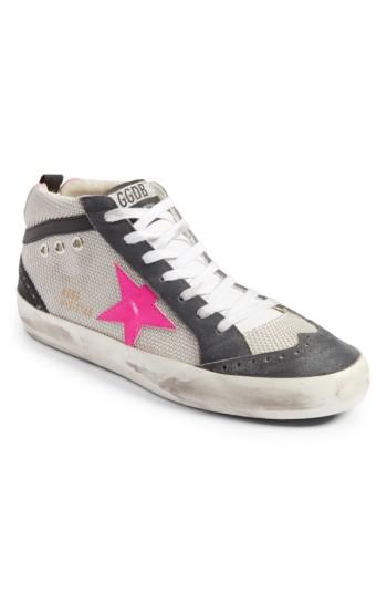 Women's Golden Goose Star Mid Top Sneaker Eu - Grey