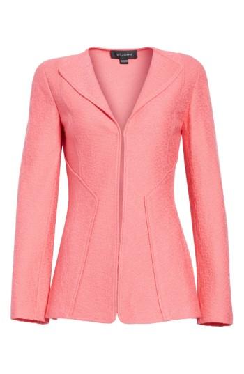 Women's St. John Collection Hannah Knit Jacket - Pink