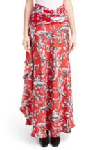 Women's J.w.anderson Filigree Print Asymmetrical Maxi Skirt