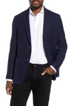 Men's Bugatchi Houndstooth Wool Blazer - Blue