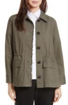 Women's Kate Spade New York Ruffle Military Jacket - Green