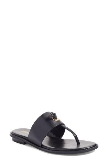 Women's Michael Michael Kors Cindy Thong Sandal M - Black