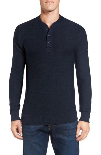 Men's Bonobos Merino Wool Knit Henley - Blue