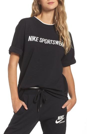 Women's Nike Sportswear Archive Tee - Black