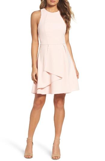 Women's Adelyn Rae Athena Fit & Flare Dress - Pink