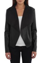 Women's Bagatelle Drape Faux Leather & Faux Suede Jacket