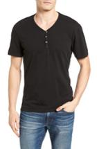 Men's The Rail Pigment Dyed Henley T-shirt - Black