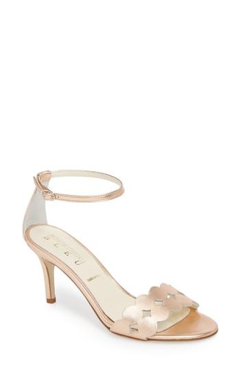 Women's Something Bleu Gina Ankle Strap Sandal M - Metallic