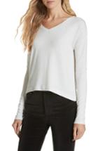 Women's Rag & Bone/jean Reily Crop V-neck Tee, Size - Grey