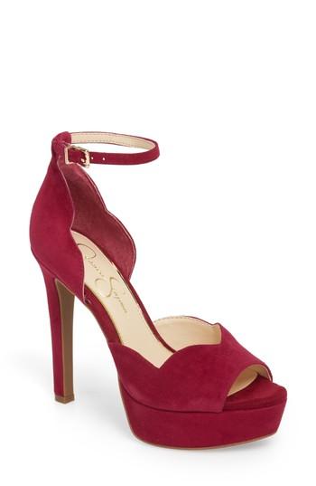 Women's Jessica Simpson Blick Scalloped Platform Sandal M - Pink
