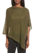 Women's Eileen Fisher Organic Linen Poncho, Size - Green