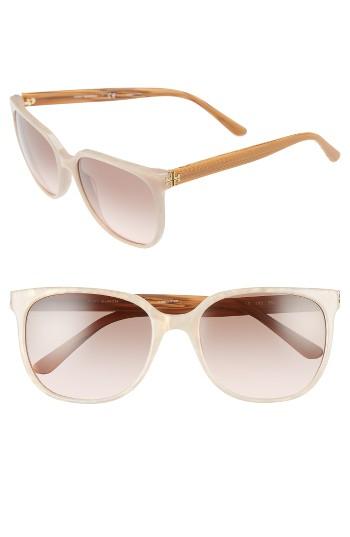 Women's Tory Burch 57mm Gradient Sunglasses - Blush Moonstone