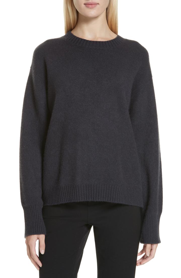 Women's Vince Boxy Cashmere Sweater - Grey