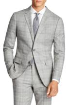 Men's Bonobos Jetsetter Slim Fit Plaid Stretch Wool Sport Coat R - Grey