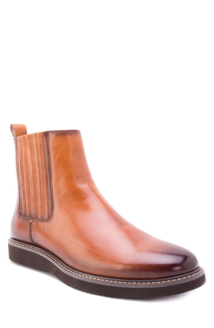 Men's Zanzara Warlow Chelsea Boot .5 M - Brown