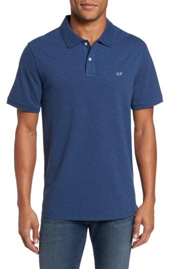 Men's Vineyard Vines Slim Fit Pique Polo, Size - White