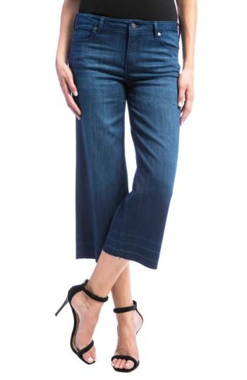 Women's Liverpool Jeans Company High Waist Release Hem Crop Wide Leg Jeans