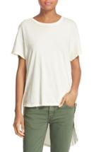 Women's The Great. 'the Shirttail' High/low Tee - White
