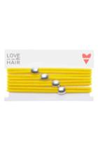Love Is In The Hair Racer 4-pack Hair Ties, Size - Yellow