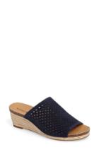 Women's Lucky Brand Jemya Perforated Open Toe Mule M - Blue