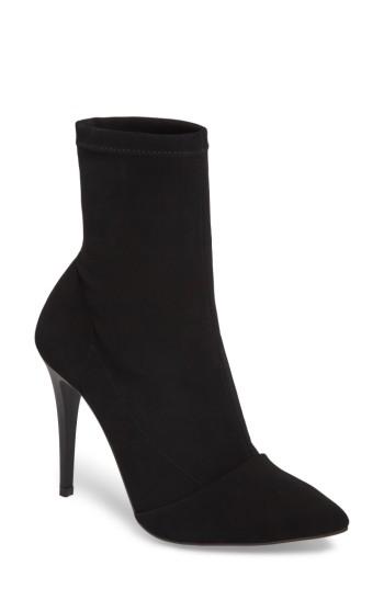 Women's Topshop Hubba Pointy Toe Bootie .5us / 36eu - Black