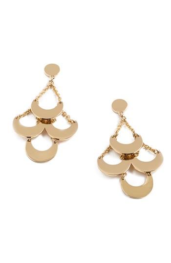 Women's J.crew Gold Art Deco Chandelier Earrings