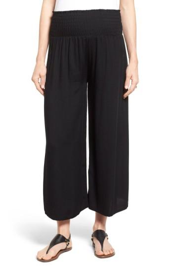 Women's Nom Maternity 'corsica' Smocked Pants - Black