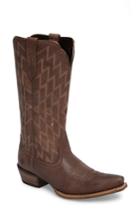 Women's Ariat Heritage Southwestern X-toe Boot .5 M - Brown