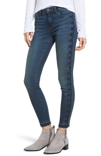 Women's Sts Blue Emma Embroidered Skinny Ankle Jeans - Blue