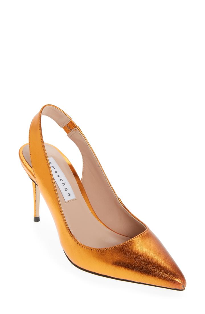 Women's James Chan Fallon Slingback Pump M - Orange