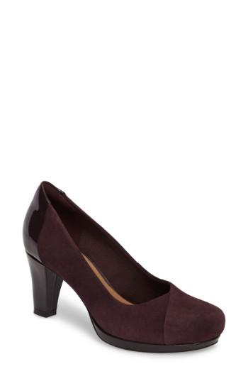 Women's Clarks Chorus Carol Pump .5 M - Purple