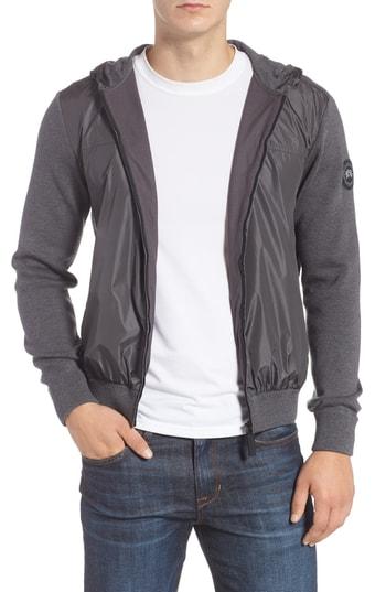 Men's Canada Goose Windbridge Hooded Sweater Jacket - Grey