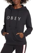 Women's Obey Novel Obey 2 Pigment Pullover - Black