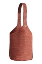 Helen Kaminksi Carillo Woven Raffia Sac Bucket Bag - Orange